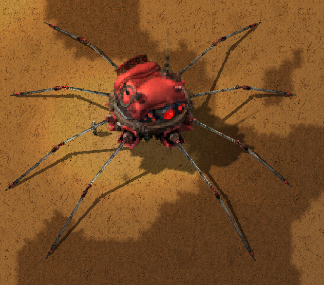 A large crawlertron with tiny legs.