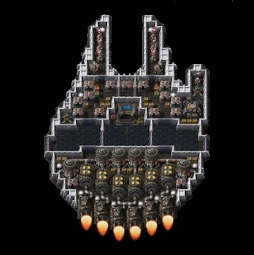 Rocket-powered ship